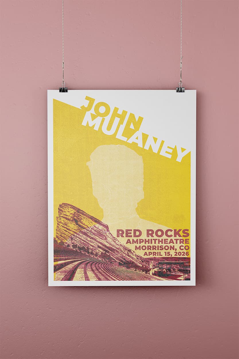 John Mulaney - Red Rocks Amphitheatre Poster